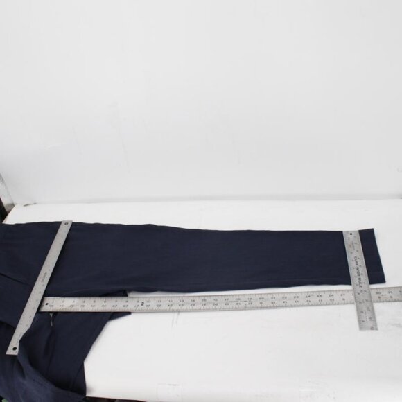 NWT Ted baker pants Mens 32 L31 navy blue linen trousers flat front pockets - Picture 10 of 15